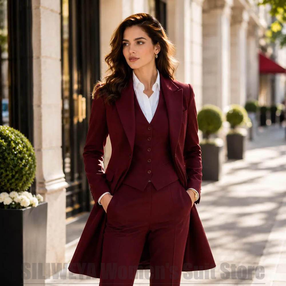 Women'S Elegant Formal Wear - Şık Kadınlar İçin 3 Parçalı Takım