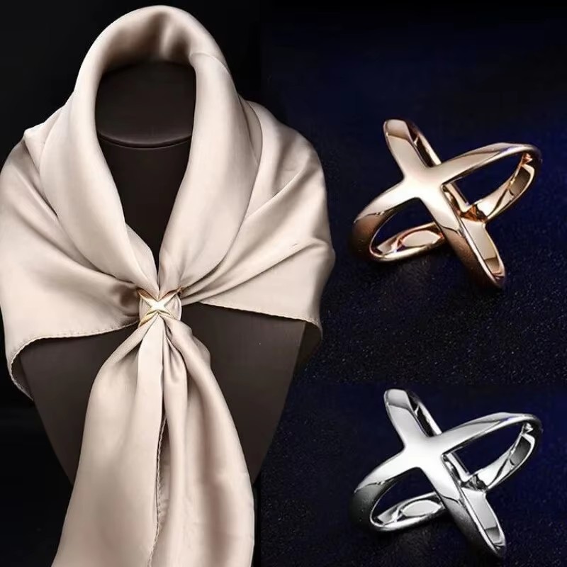 Silk Blouse Button - Çok Amaçlı İpek Tokalı Eşarp Giysi