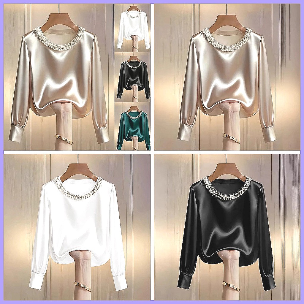 Kadınlar için Zarif Boncuklu S - Silk Blouse Button incelemesi ve fiyatı