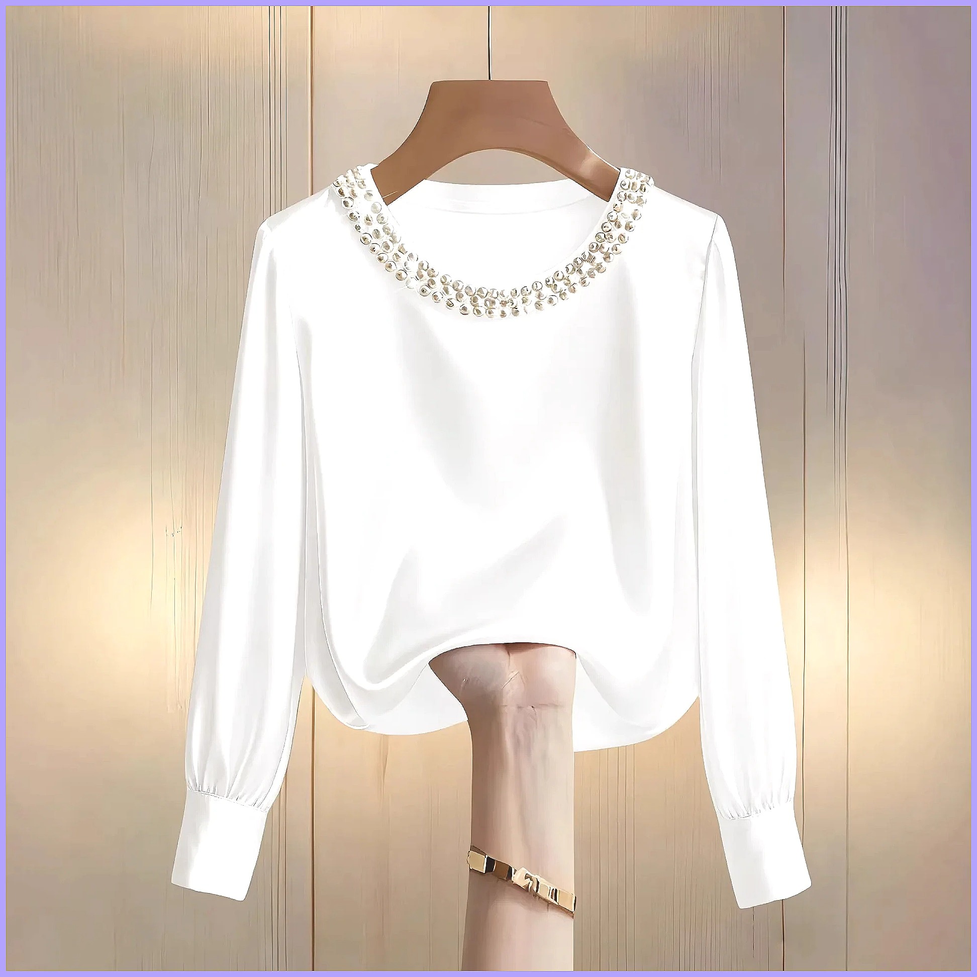 Kadınlar için Zarif Boncuklu S - Silk Blouse Button incelemesi ve fiyatı