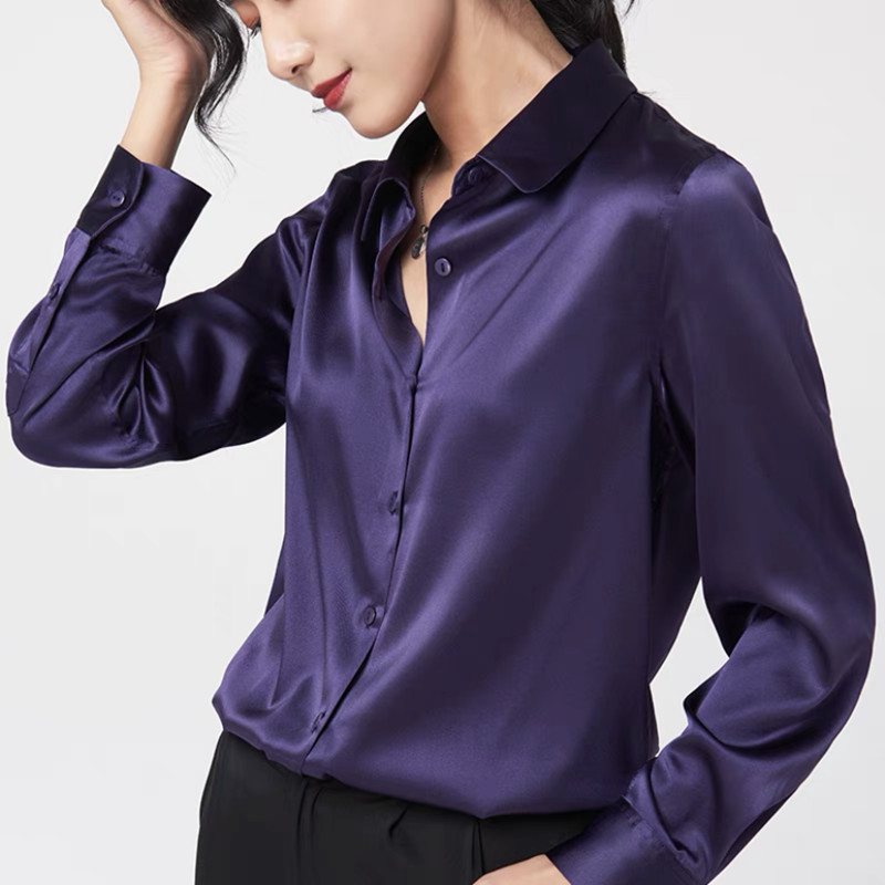 Zarif Saten Uzun Kollu Bluzlar - Silk Blouse Button incelemesi ve fiyatı