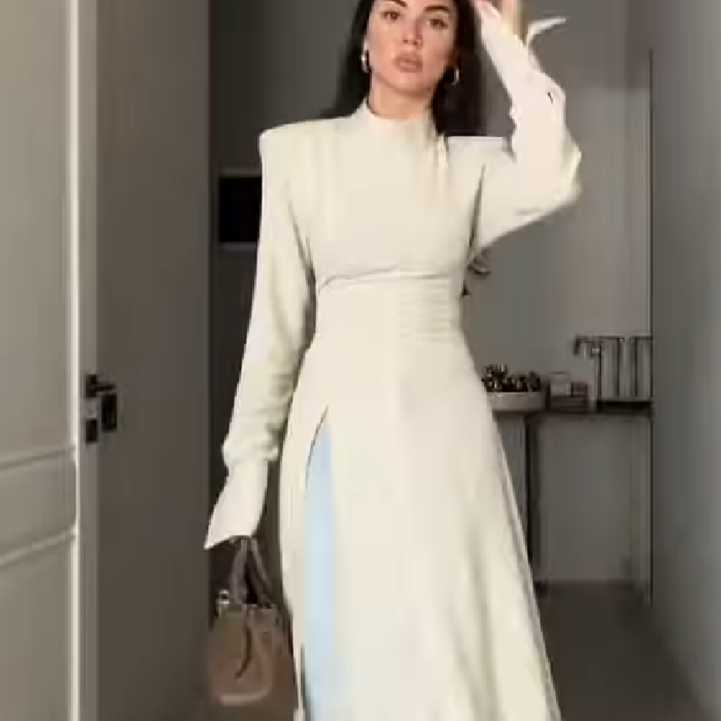 Kadınlar İçin Zarif Yüksek Yak - Women'S Elegant Formal Wear incelemesi ve fiyatı