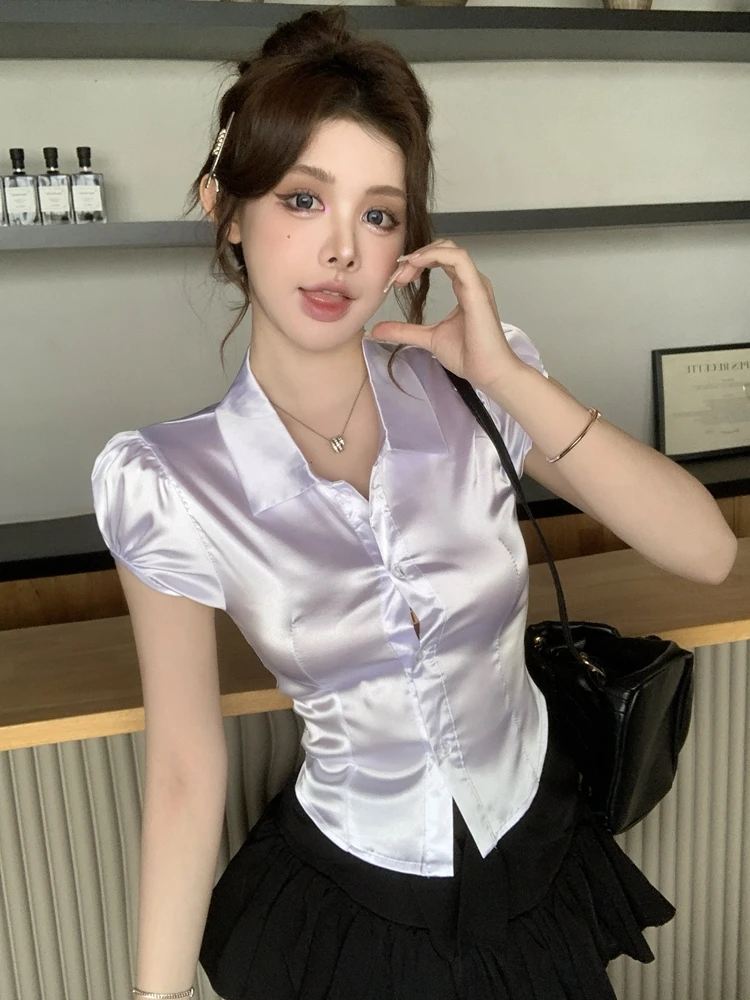 Yazlık Seksi İpek Gömlekler Ka - Silk Blouse Button incelemesi ve fiyatı